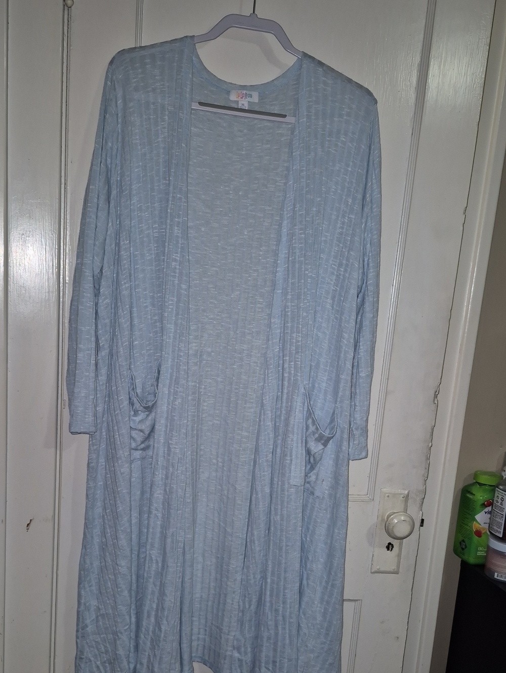 LuLaRoe Light Blue Open-Front Long Cardigan